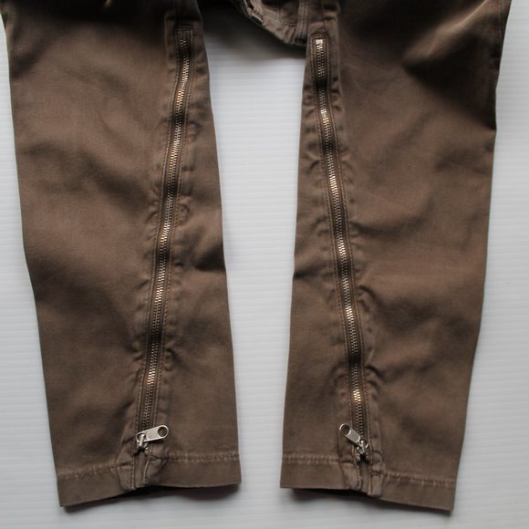 MM6 Maison Margiela Skinny Cotton Zipper Pant Size US 2/ IT 38 - Picture 8 of 8